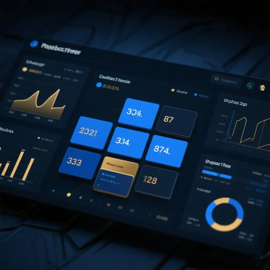 数据展示与趋势分析示意图